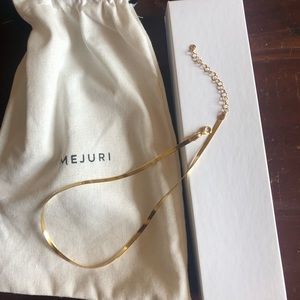 Mejuri Herringbone 4k Gold Necklace 
